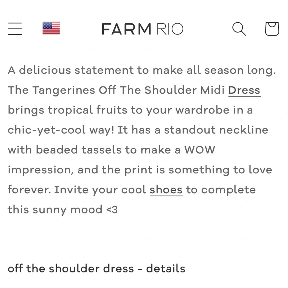 NWT Farm Rio Tangerines Dress - Picture 11 of 14